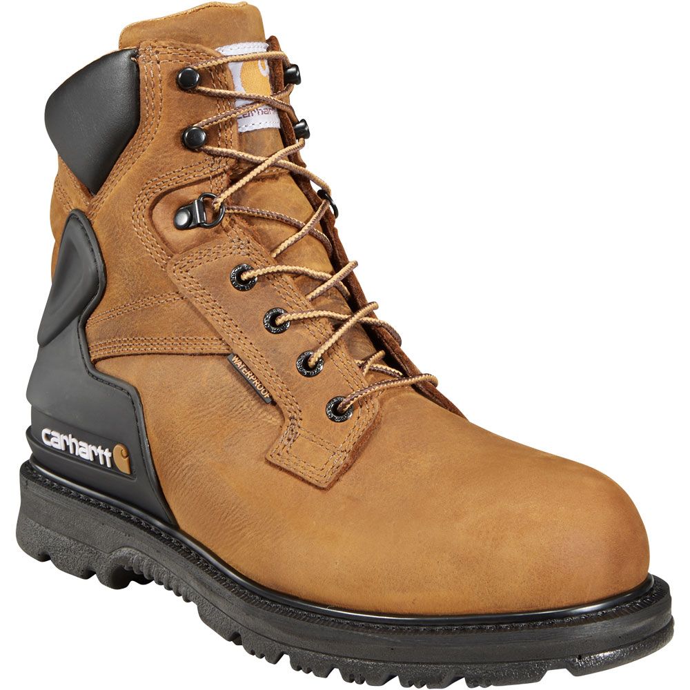 Carhartt 6220 Safety Toe Work Boots - Mens Bison Brown Oil Tan