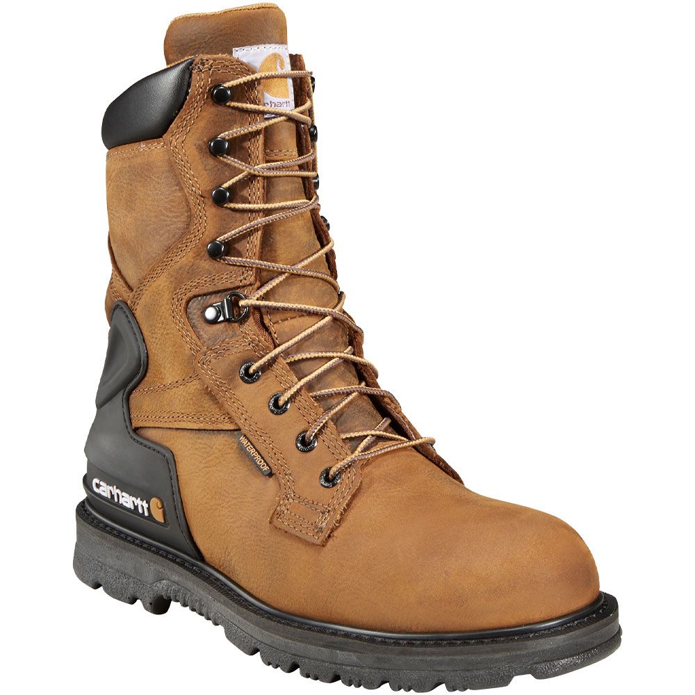 Carhartt CMW8200 Safety Toe Work Boots - Mens Bison Brown Oil Tan