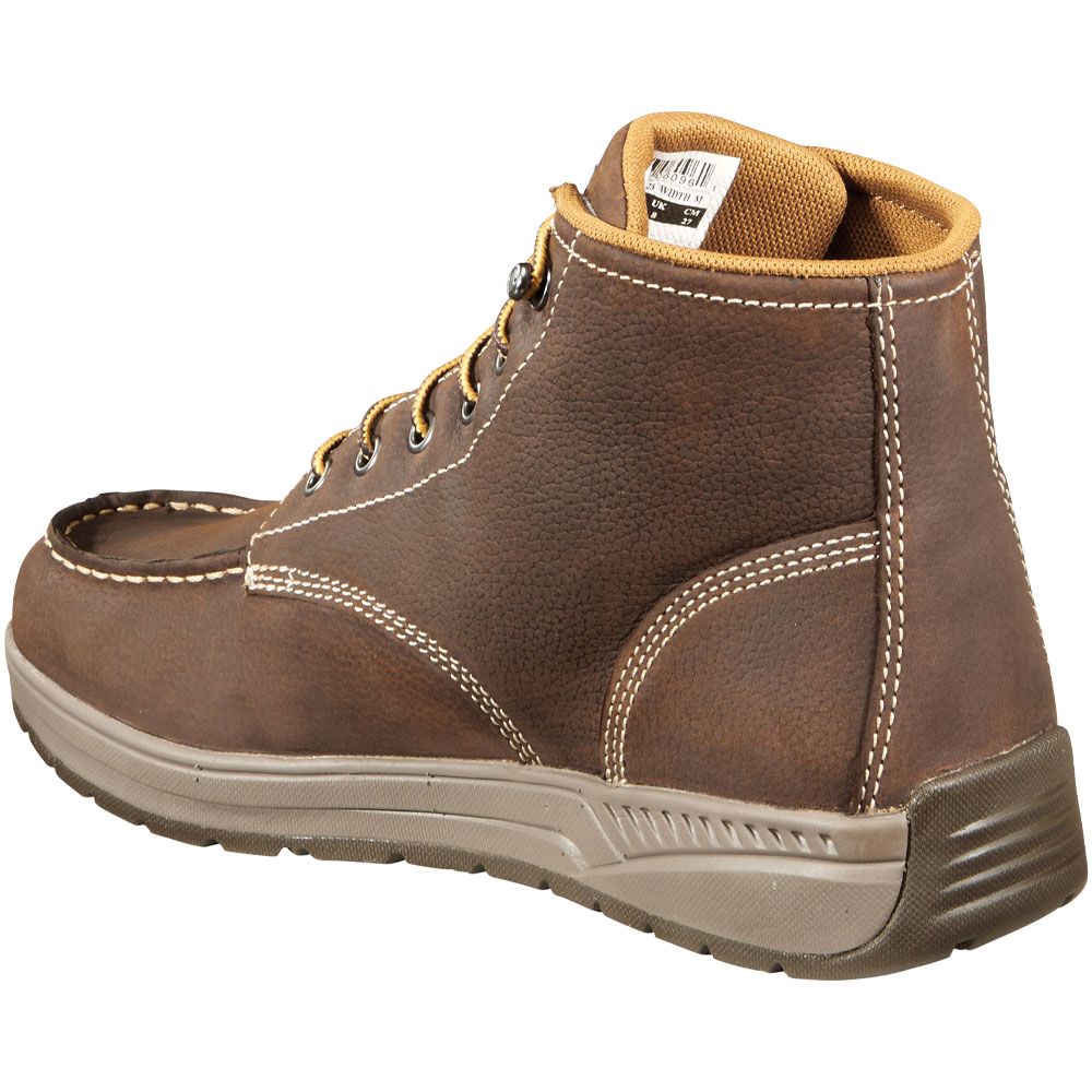 Carhartt Cmx4023 Non-Safety Toe Work Boots - Mens Dark Bison Oiled Tan Back View