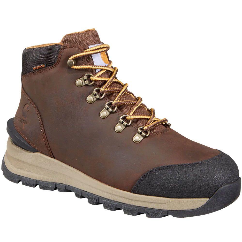 Carhartt Gilmore WP 5" Alloy Toe Mens Work Boots Dark Brown