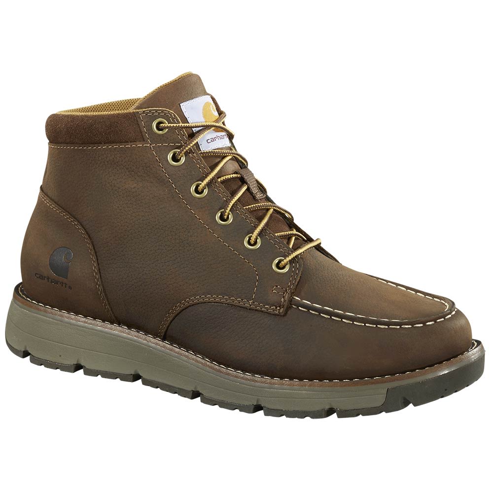 Carhartt Millbrook 5" Moc Brown Non-Safety Toe Work Boots - Mens Dark Brown