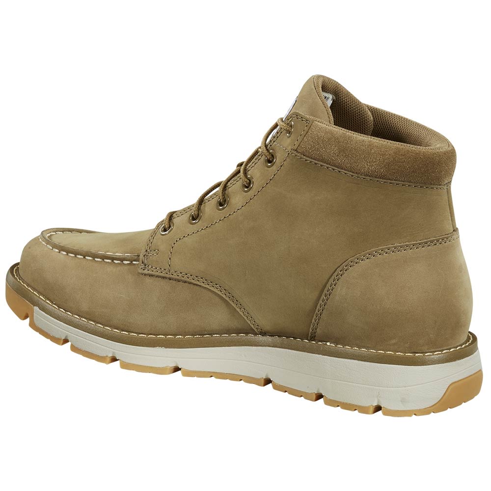 Carhartt Millbrook 5" Moc Coyote Non-Safety Toe Work Boots - Mens Khaki Back View