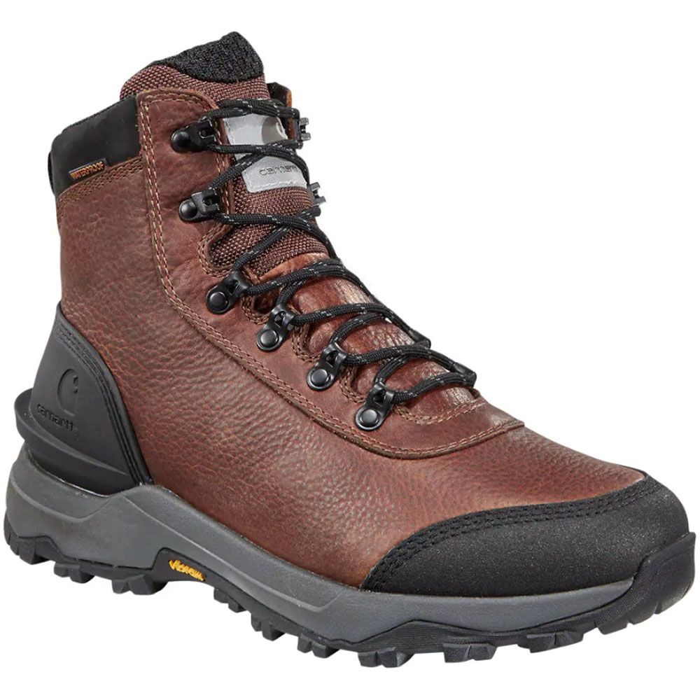 Carhartt FP6039 Insulated Non-Safety Toe Mens Work Boots Red Brown Full Grain Leather