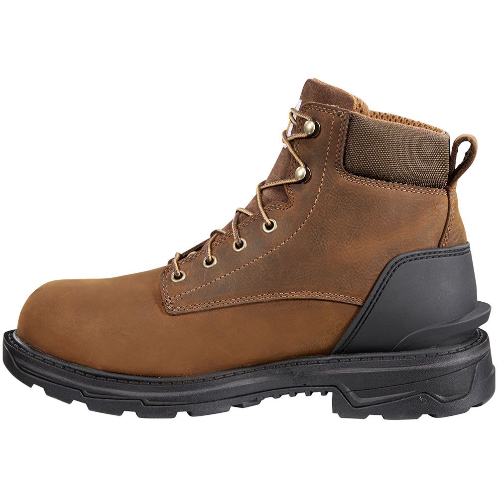 Carhartt Ft6000-M Non-Safety Toe Work Boots - Mens Bison Brown Oil Tan Back View