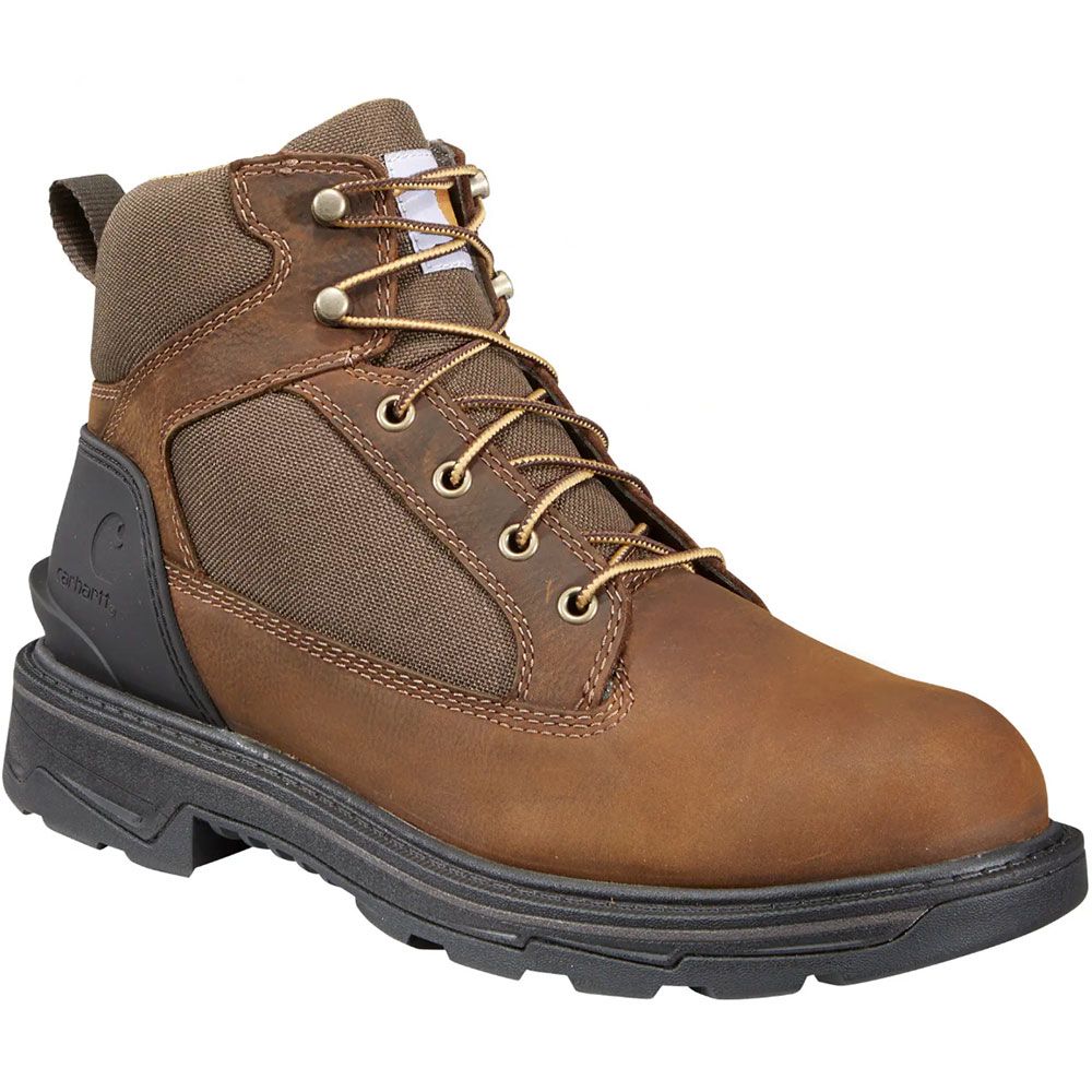 Carhartt Ft6010 6" Ironwood Non-Safety Toe Work Boots - Mens Bison Brown Oil Tan