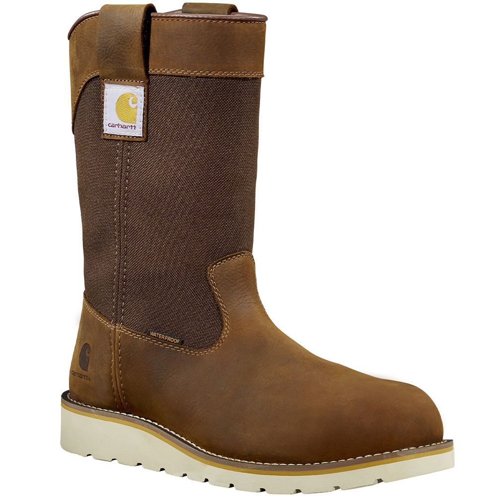 Carhartt FW1032-M Wedge Wellington WP Boots - Mens Bison Brown Oil Tan