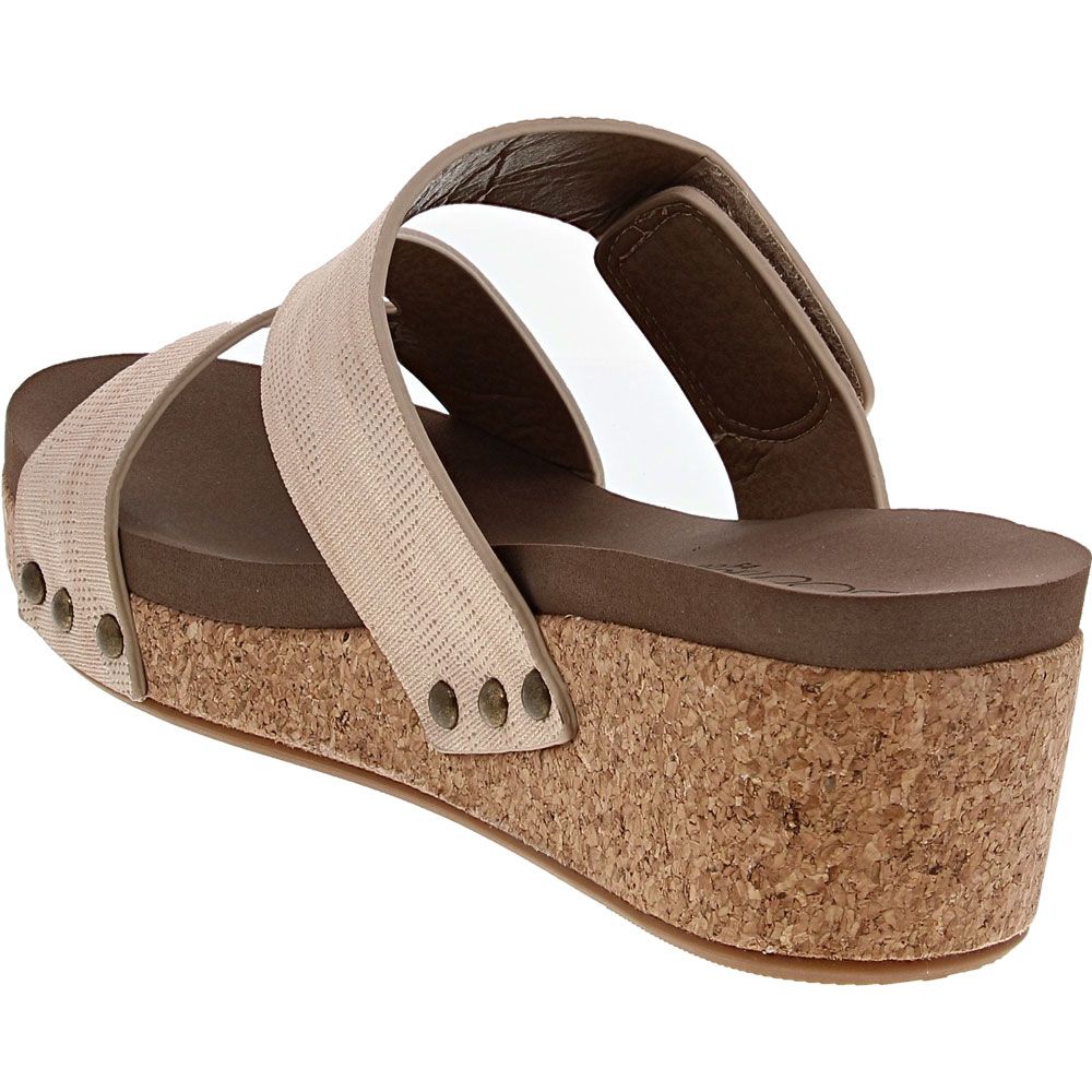 Corkys Zipadee Sandals - Womens Gold Back View