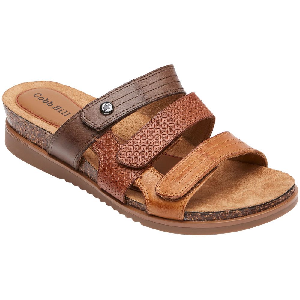 Cobb Hill May Slide Sandals - Womens Tan