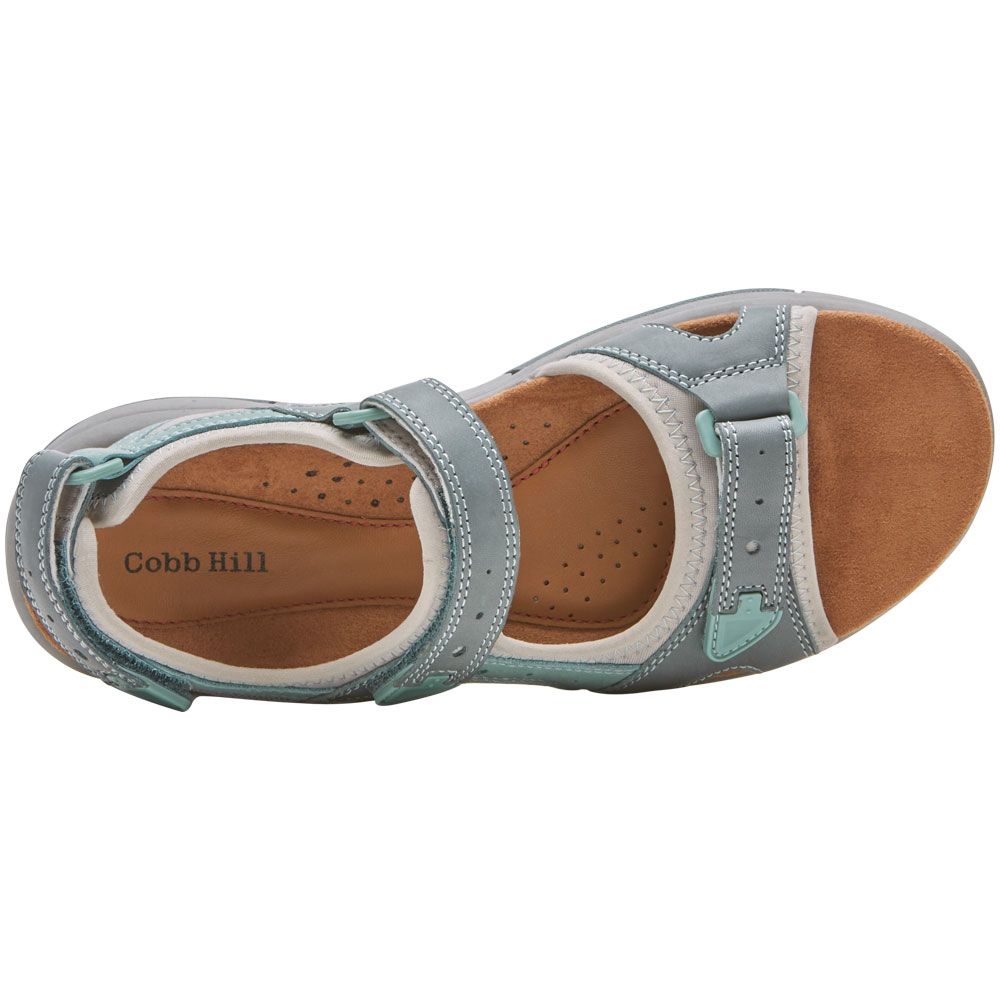 Cobb Hill Fiona Sandals - Womens Blue Back View