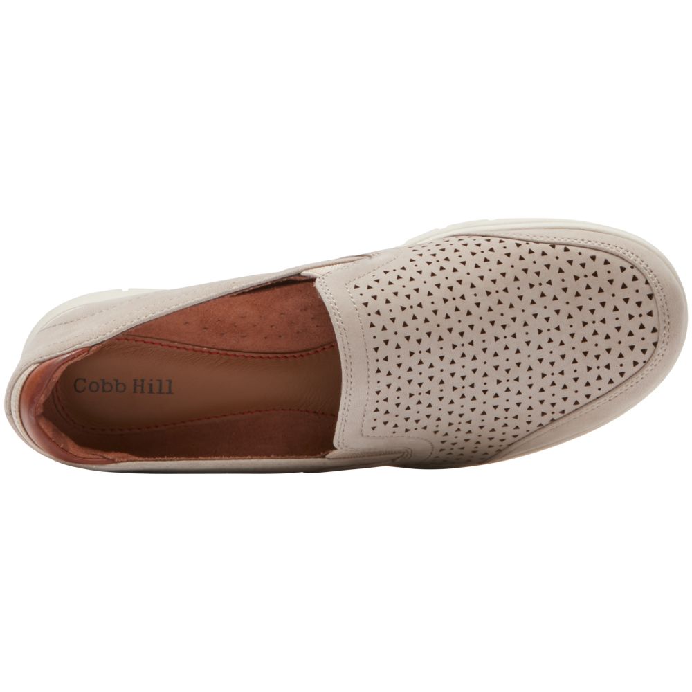 Cobb Hill Lidia Slip On Casual Shoes - Womens Dove Back View