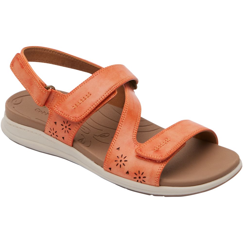 Cobb Hill Tala Asym Sandals - Womens Coral