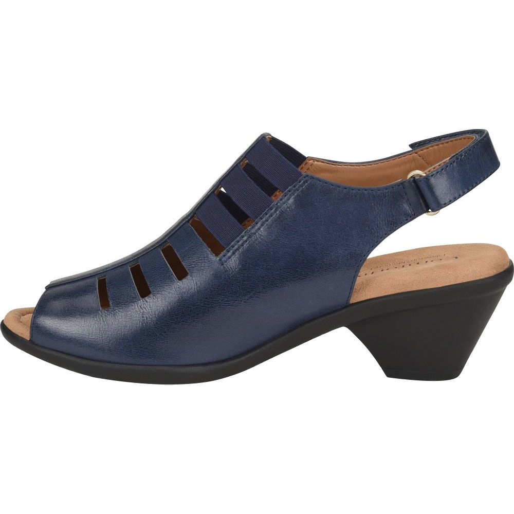 Comfortiva Faye Sandals - Womens Peacoat Navy Blue Back View