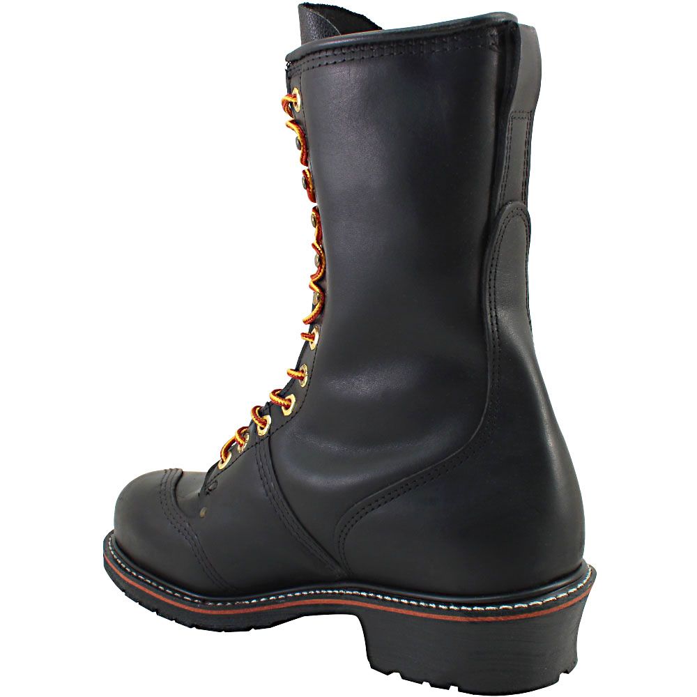 Carolina 1905 Steel Toe Work Boots - Mens Black Back View