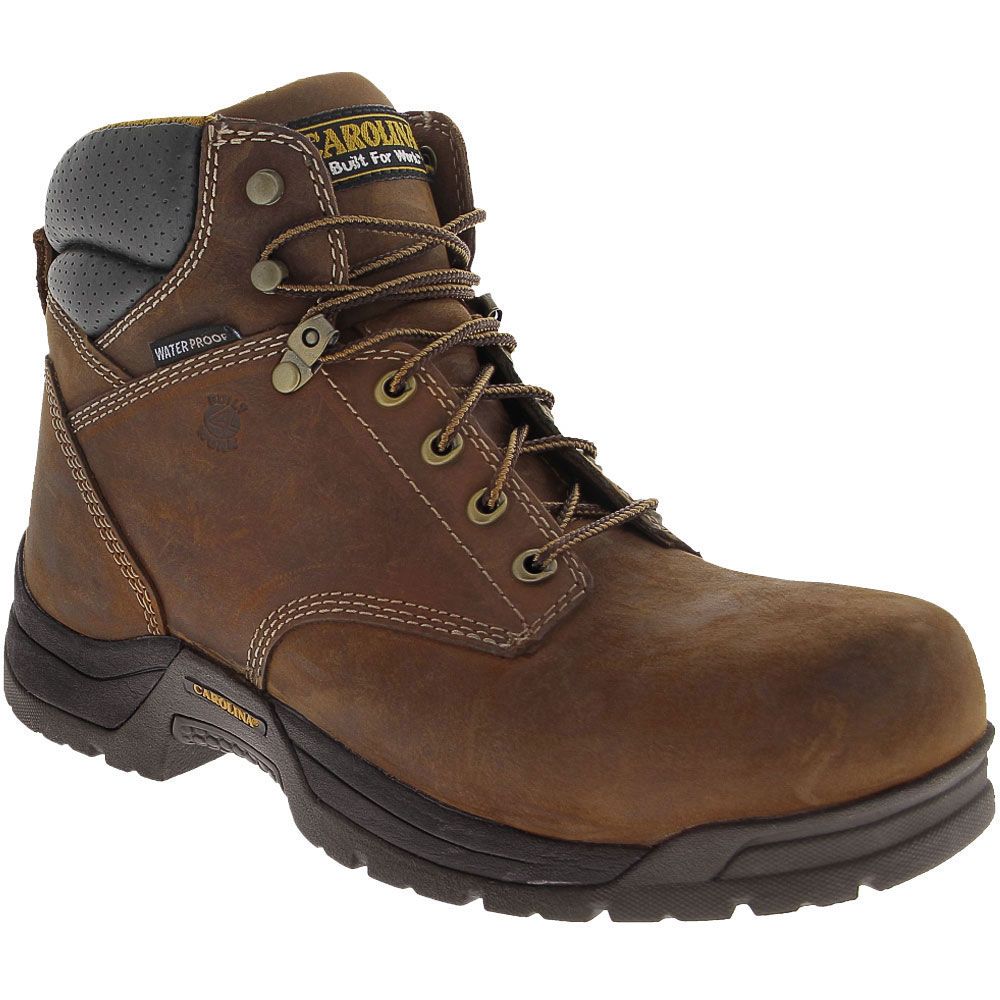 Carolina CA5020 Broad Toe Work Boots - Mens Brown Black