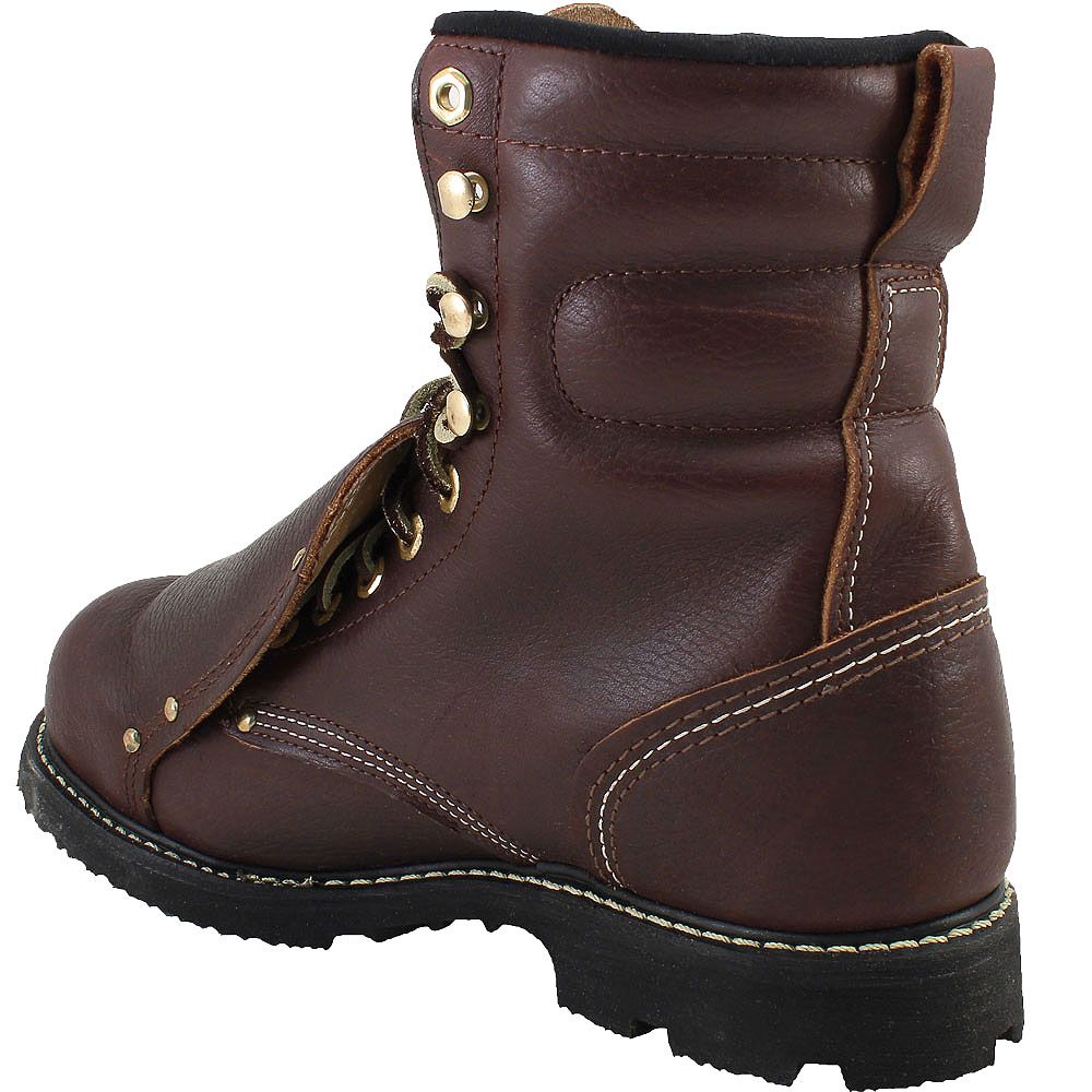 Carolina 505 Steel Toe Work Boots - Mens Brown Back View