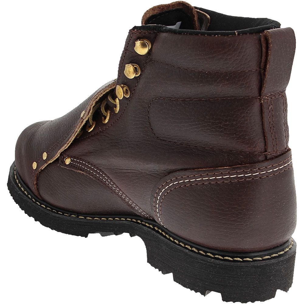 Carolina 508 Steel Toe Work Boots - Mens Brown Back View