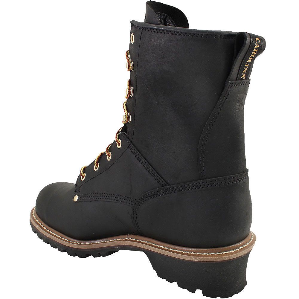 Carolina CA9823 Steel Toe Work Boots - Mens Black Back View