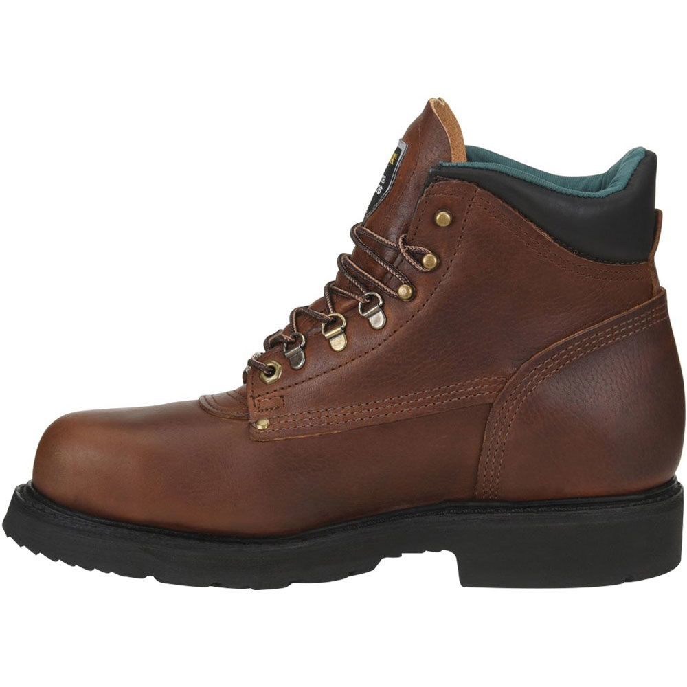 Carolina CA1309 Steel Toe Work Boots - Mens Light Brown Back View