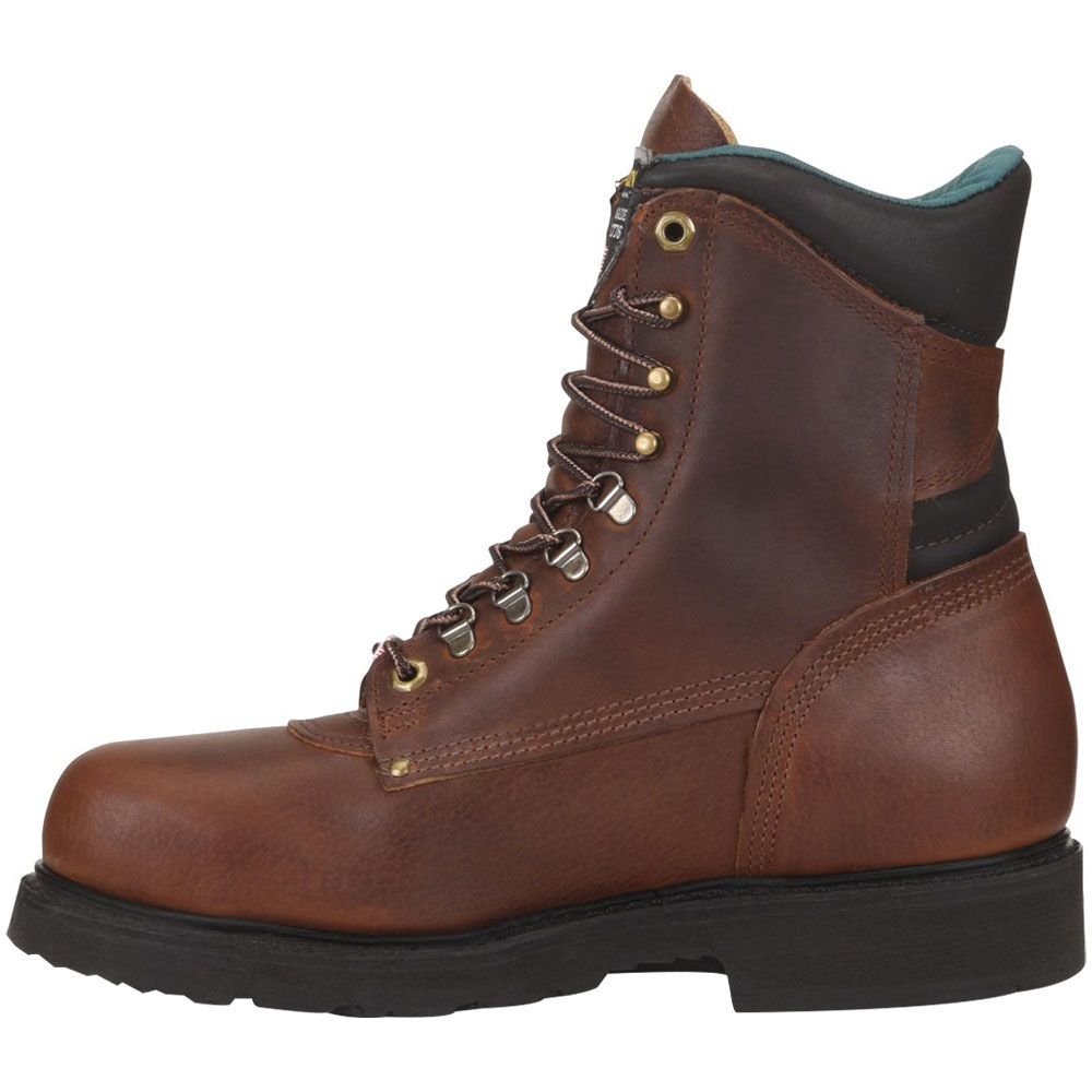 Carolina CA1809 Steel Toe Work Boots - Mens Light Brown Back View