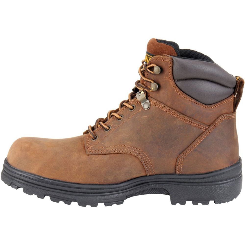 Carolina CA3026 Non-Safety Toe Work Boots - Mens Dark Brown Back View