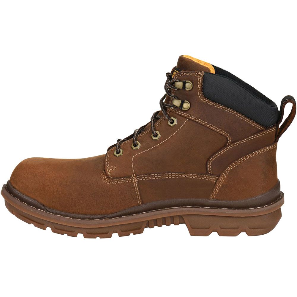 Carolina Ca3058 Non-Safety Toe Work Boots - Mens Dark Brown Back View