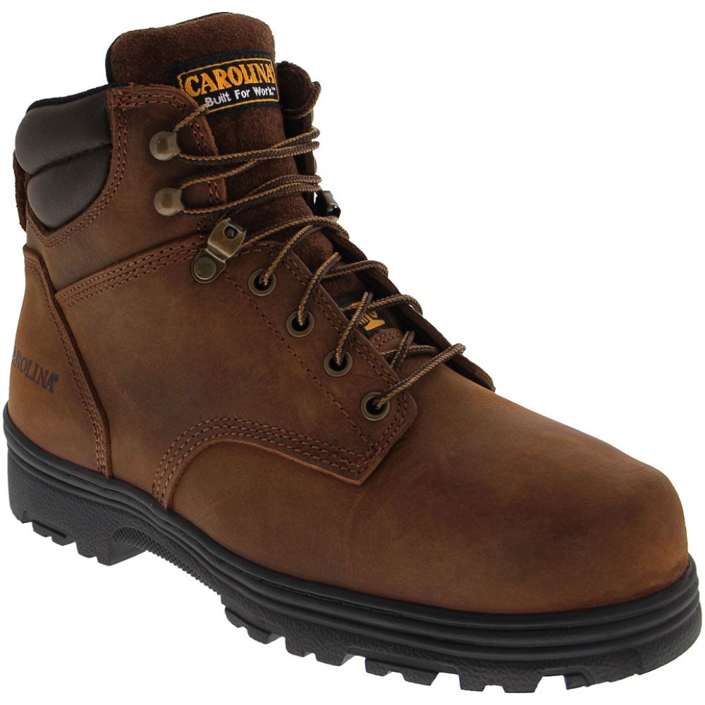 Carolina CA3527 Broad Toe Work Boots - Mens Brown