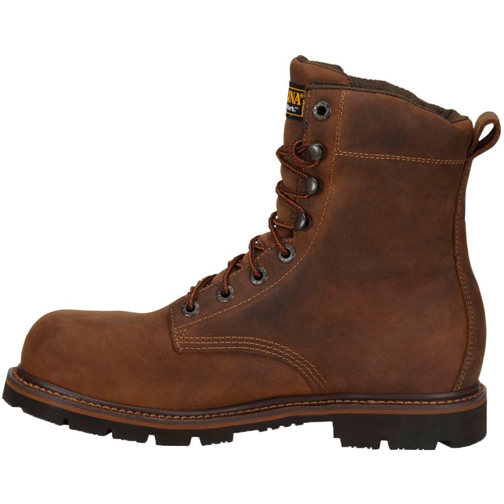 Carolina Ca3557 Safety Toe Work Boots - Mens Dark Brown Back View