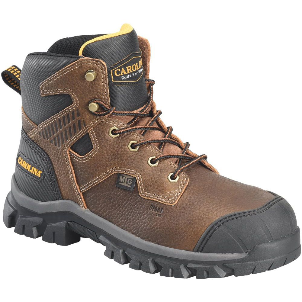 Carolina CA3591 Falcon 6" Steel Toe Met Work Boots - Mens Dark Brown