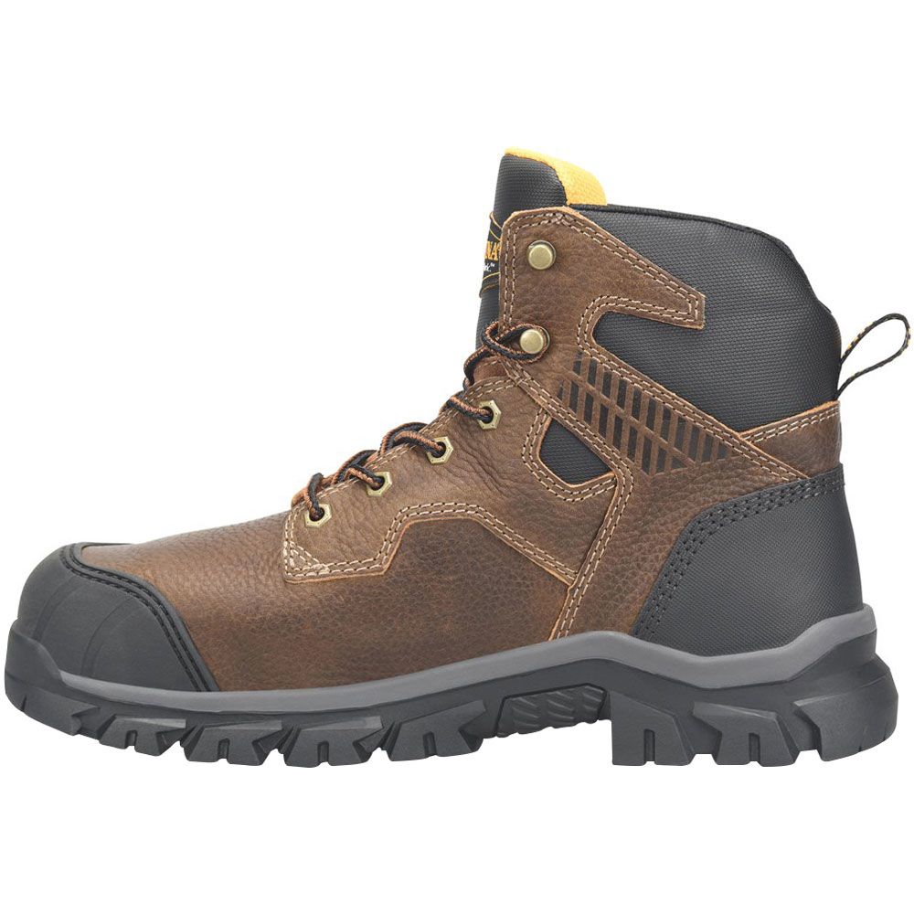 Carolina CA3591 Falcon 6" Steel Toe Met Work Boots - Mens Dark Brown Back View