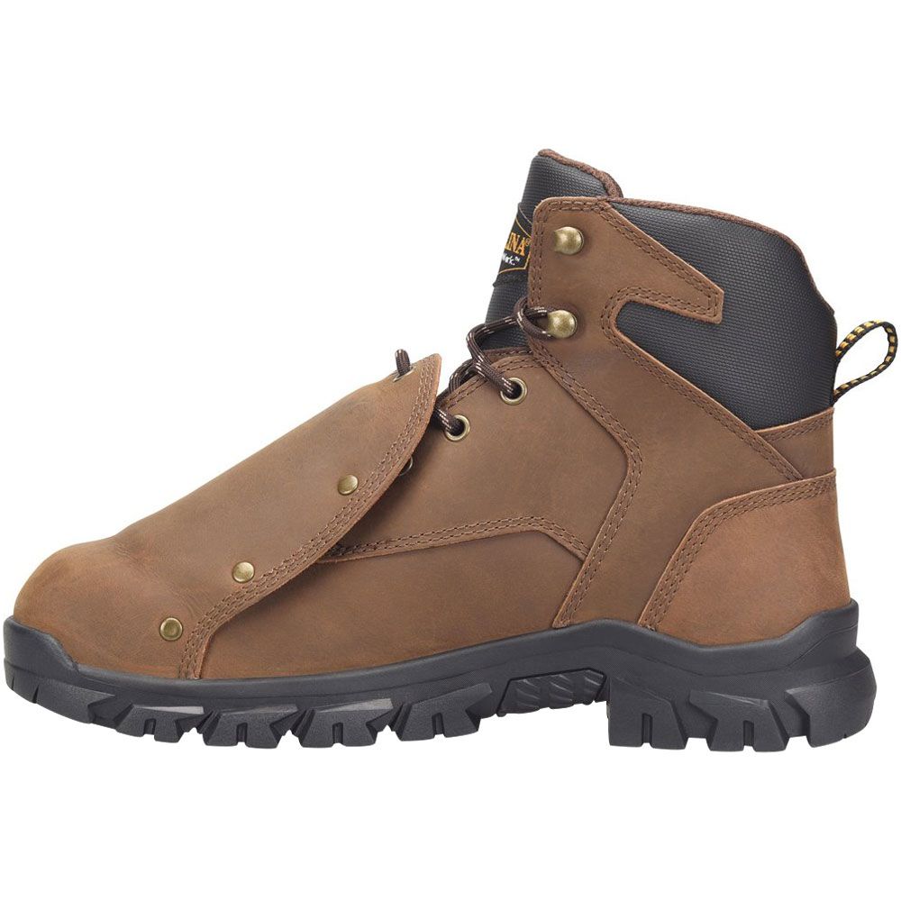 Carolina Gruntz Metguard Safety Toe Work Boots - Mens Brown Back View