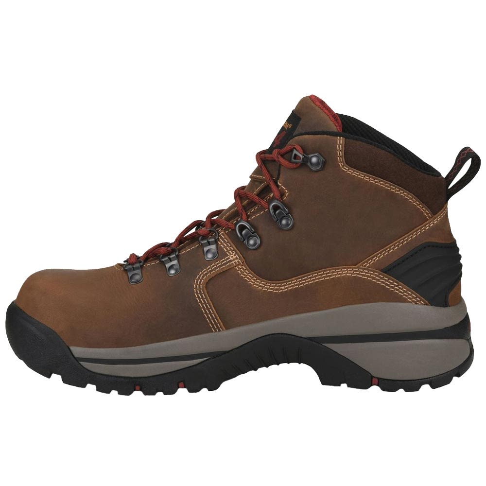 Carolina CA4560 Men's 6" Carbon Comp Toe Work Boots Dark Brown Back View