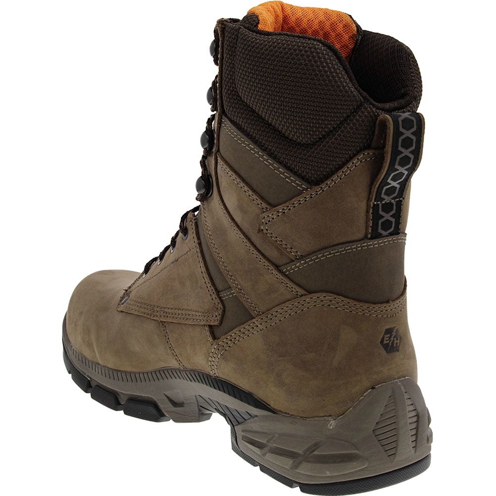 Carolina CA5547 Duke Mens Composite Toe Work Boots Brown Back View