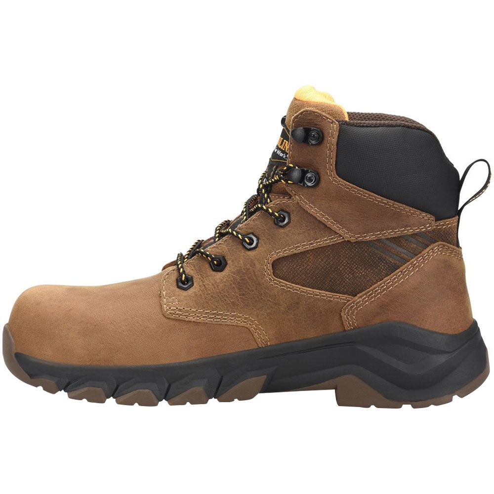 Carolina Subframe CA5551 Mens Composite Toe Work Boots Dark Brown Back View