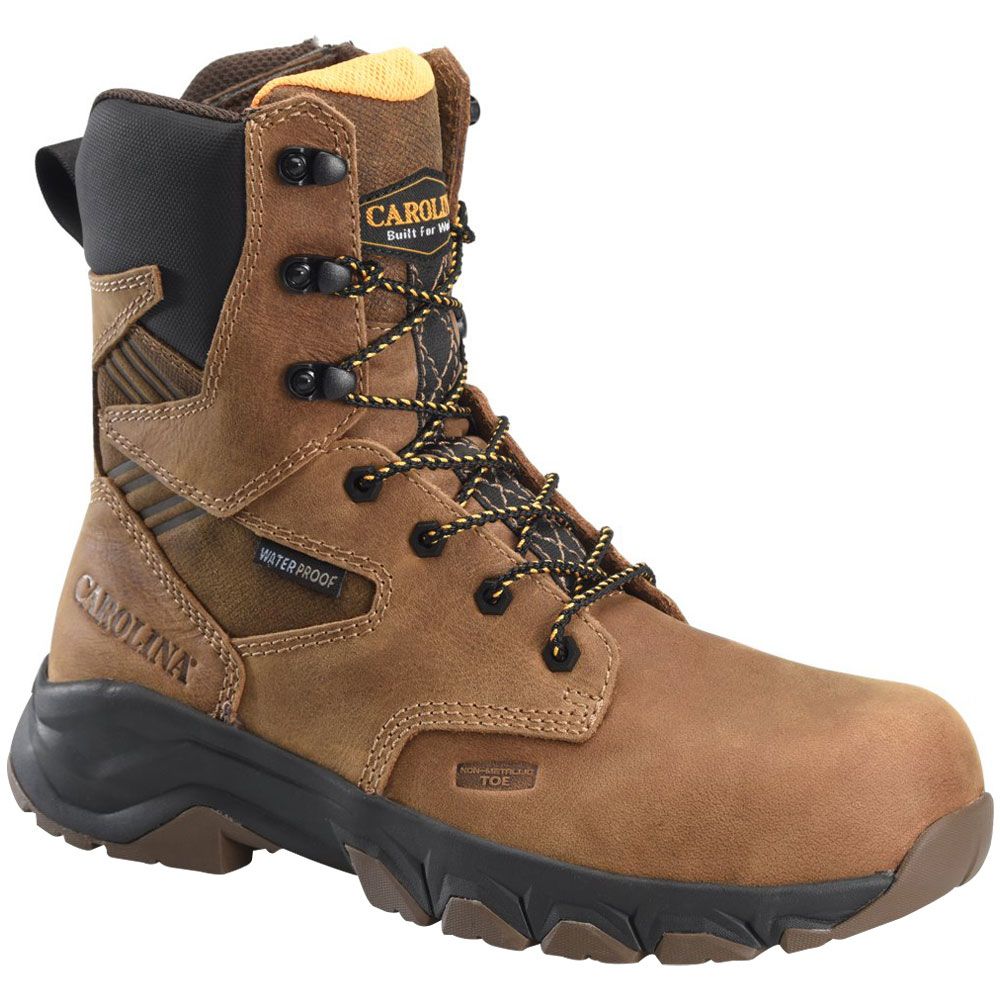 Carolina CA5552 8" WP Composite Toe Work Boots - Mens Dark Brown