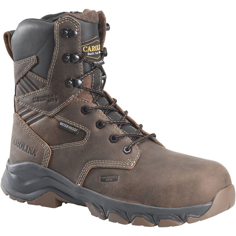 Carolina Mens Subframe 8" Insulated Boots - Mens Dark Brown