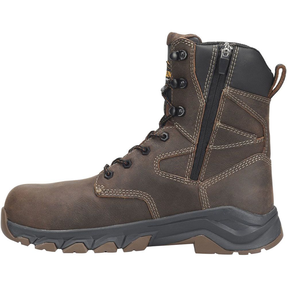 Carolina Mens Subframe 8" Insulated Boots - Mens Dark Brown Back View