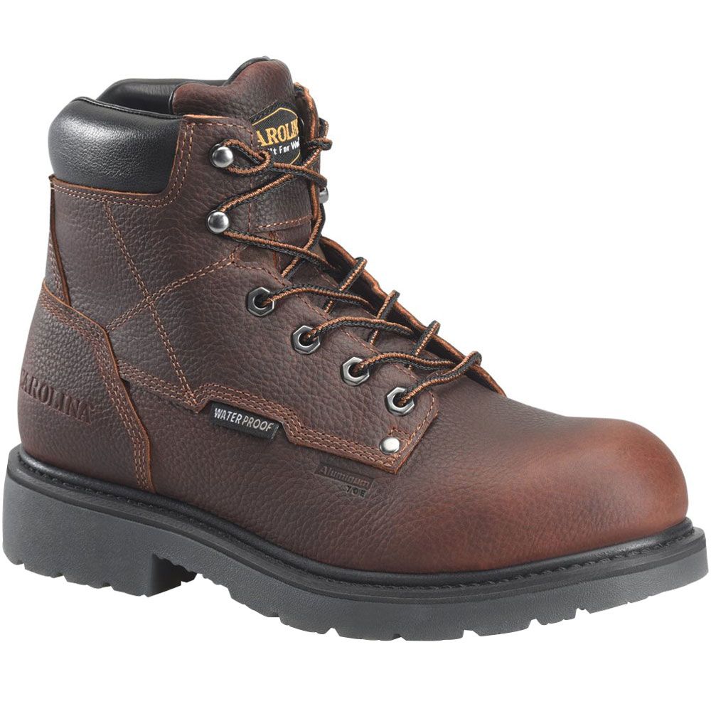 Carolina DICE 6" CA6011 Non-Safety Toe Work Boots - Mens Dark Brown