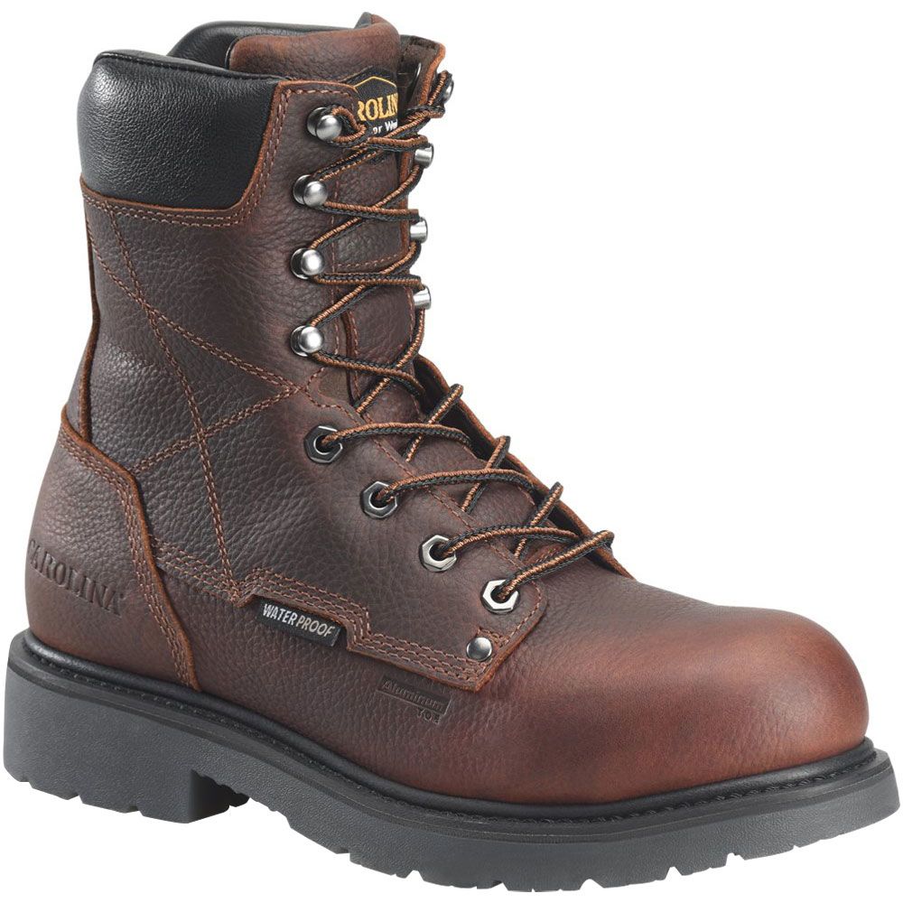 Carolina DICE 8" CA6512 Aluminum Toe Work Boots - Mens Dark Brown