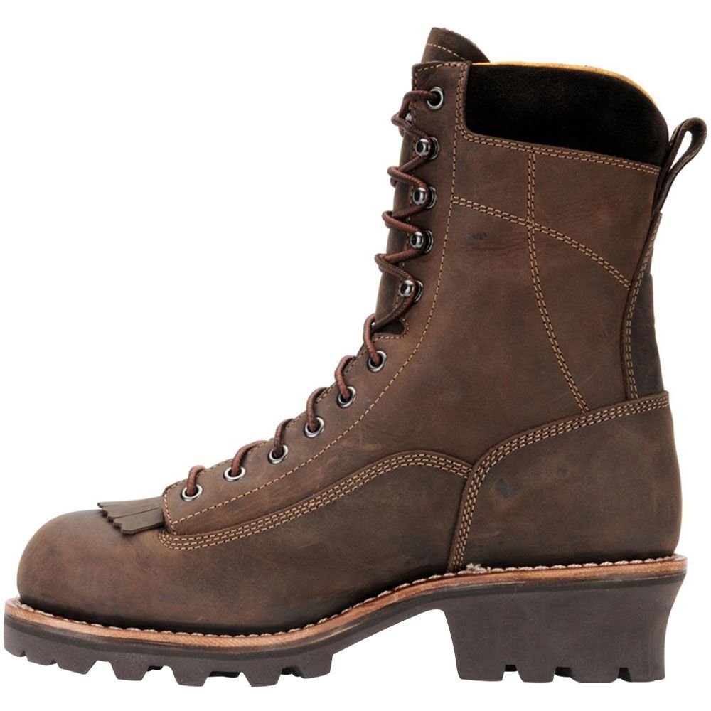 Carolina CA7022 Non-Safety Toe Work Boots - Mens Medium Brown Back View