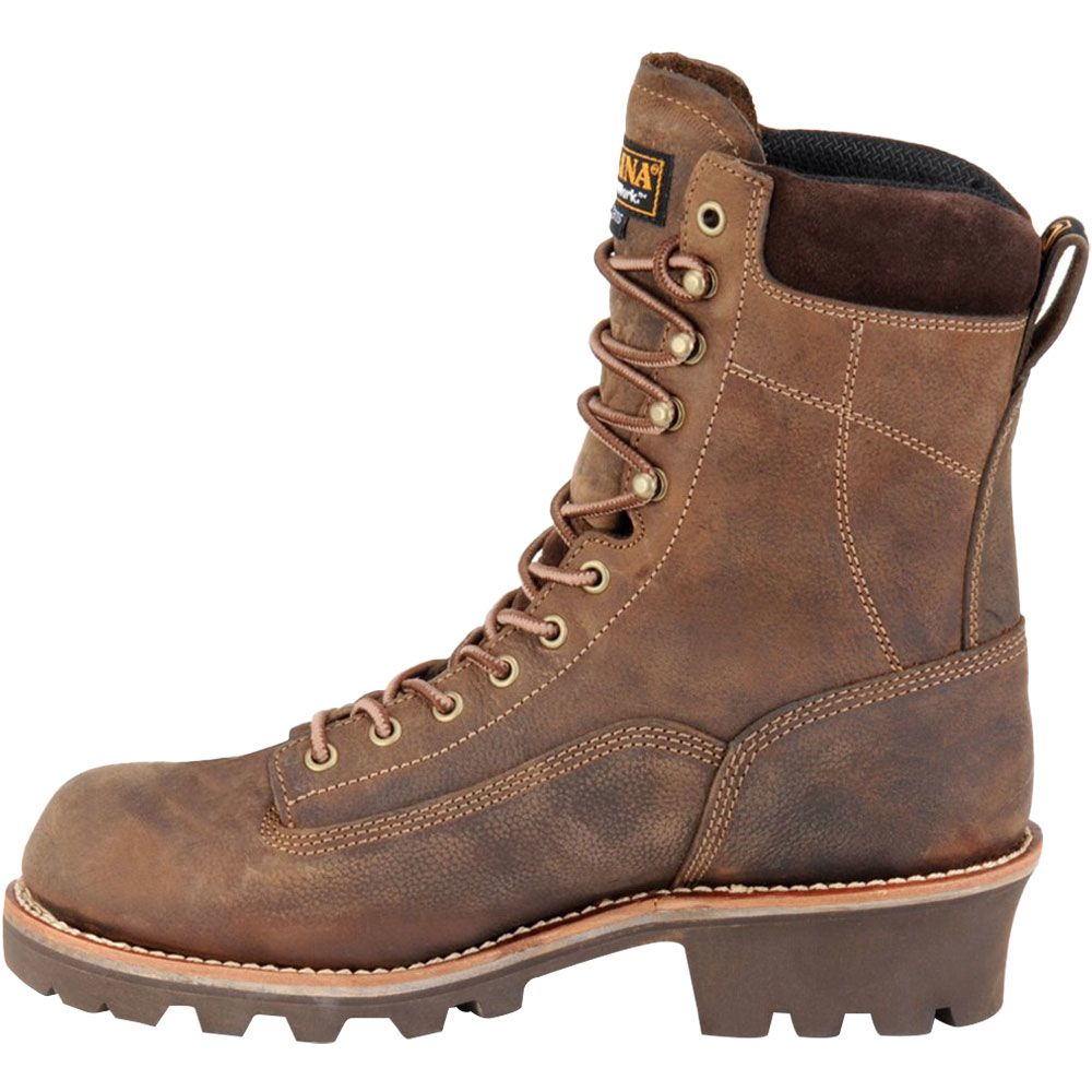 Carolina CA7521 Composite Toe Work Boots - Mens Medium Brown Back View