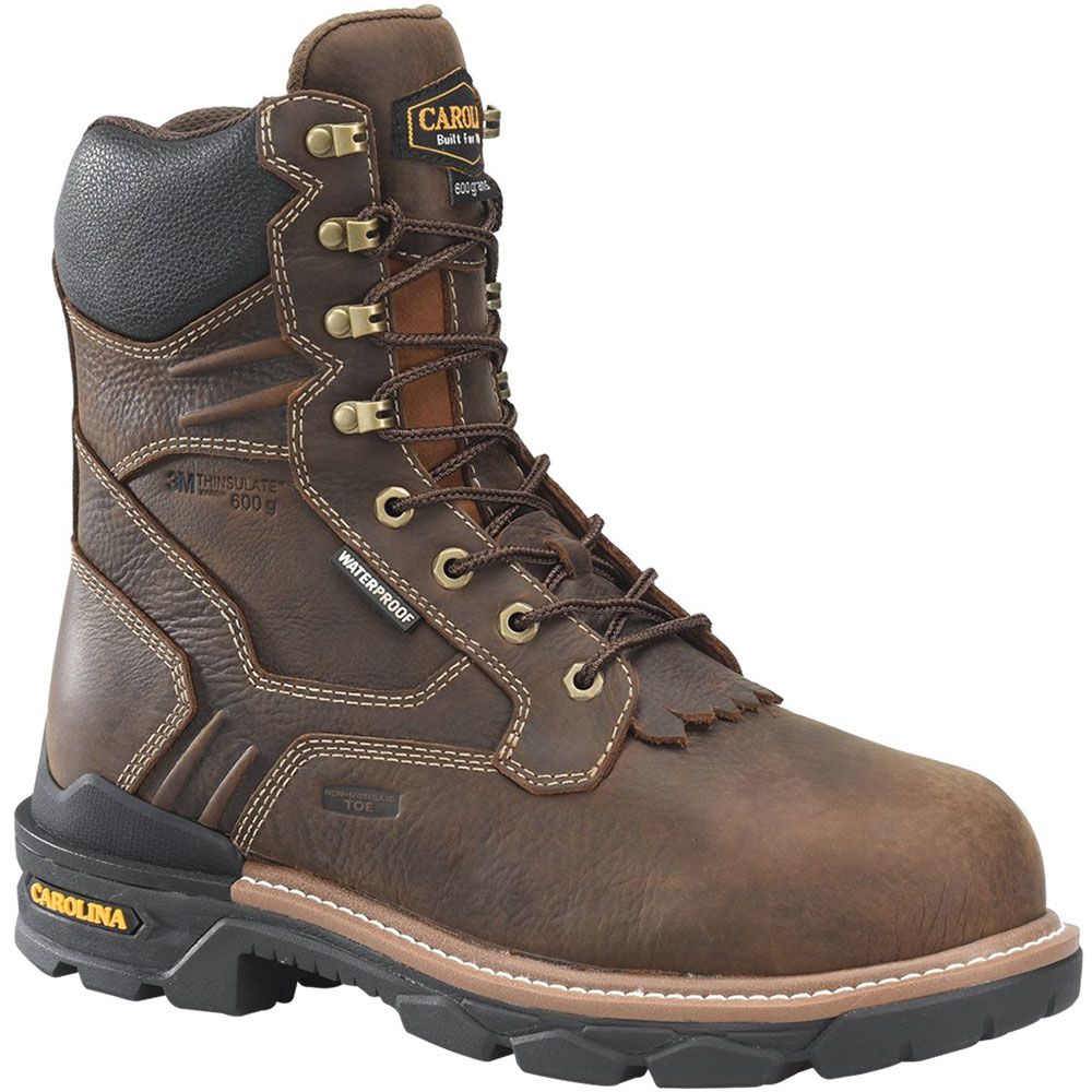 Carolina Mens Cardinal 8" WP Insulated Composite Toe Work Boots - Mens Dark Brown