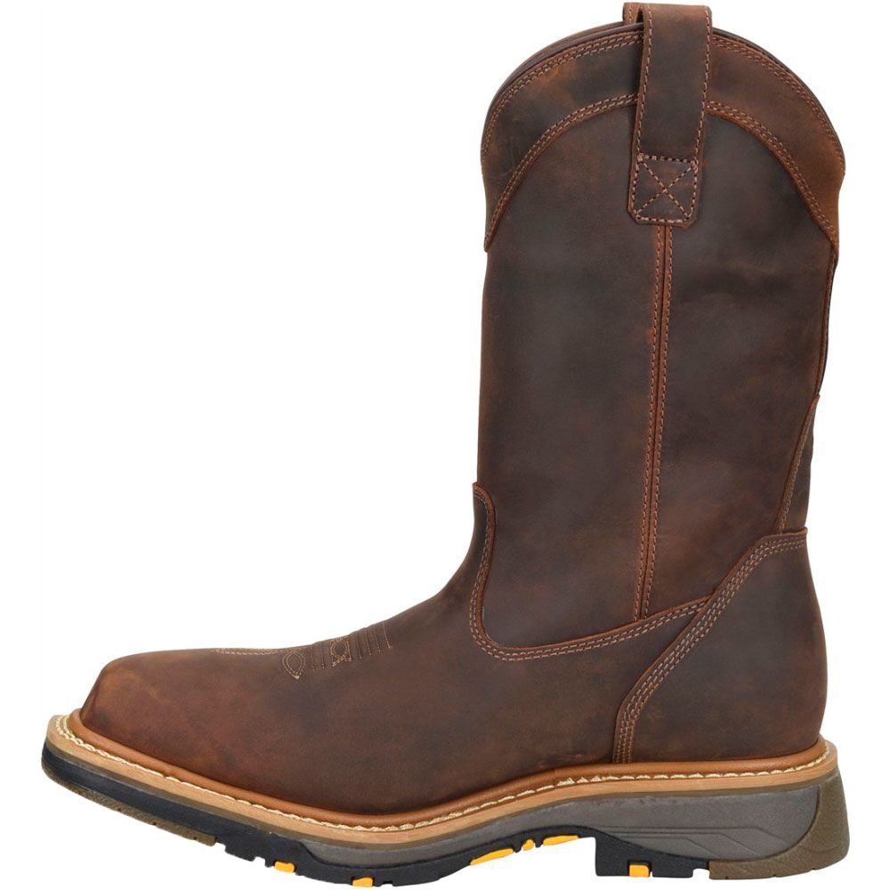 Carolina Ca8535 Composite Toe Work Boots - Mens Dark Brown Back View