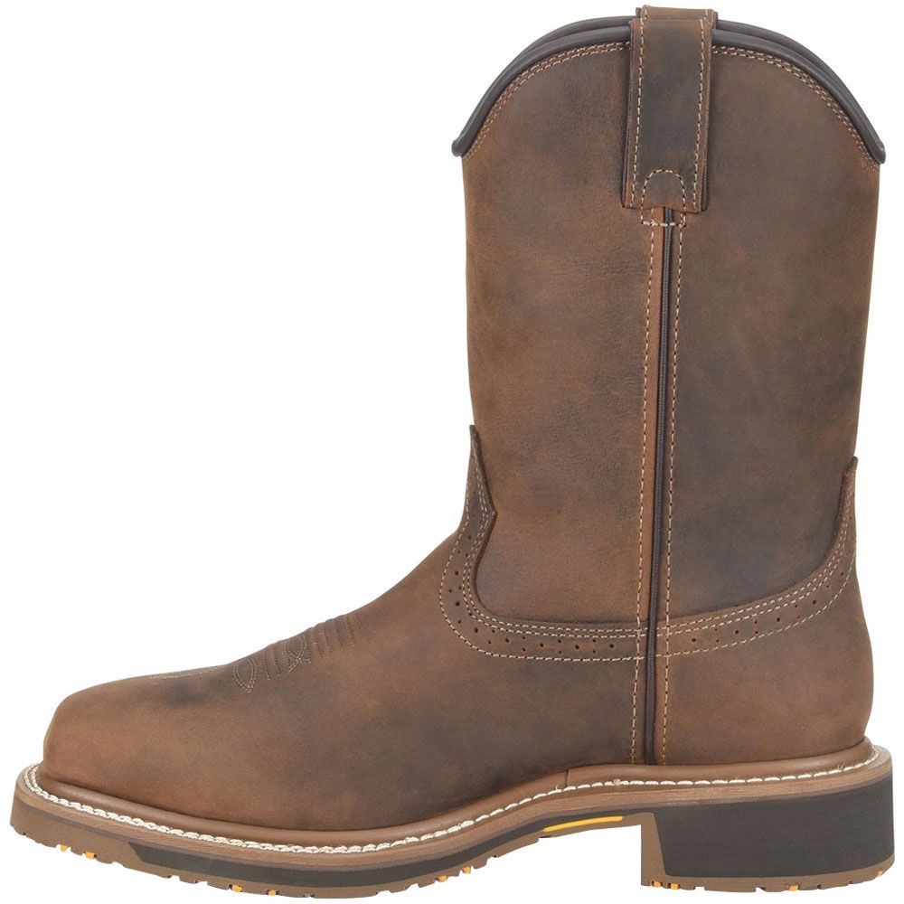 Carolina Ca8536 Composite Toe Work Boots - Mens Dark Brown Back View