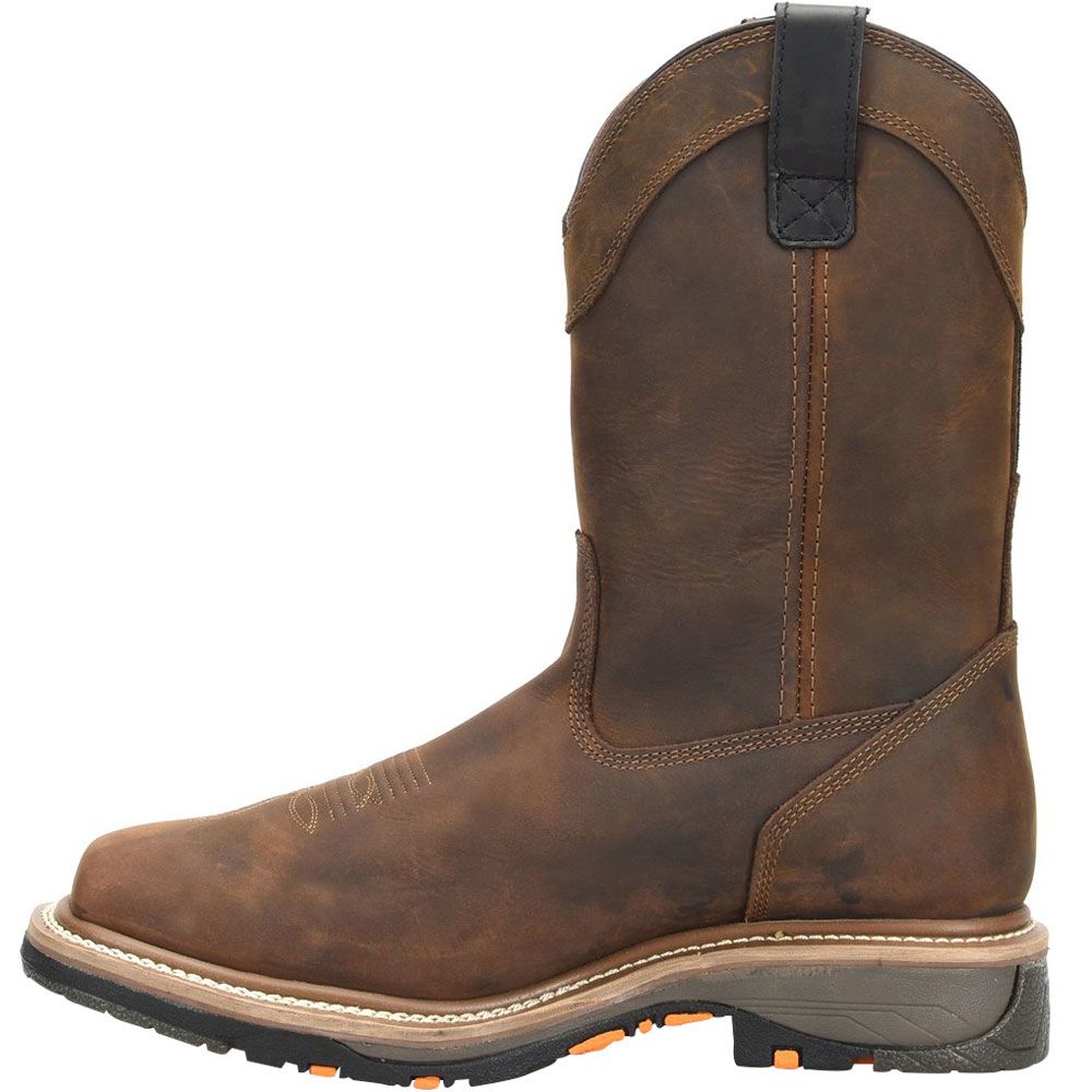 Carolina Actuator CA8537 11" WP Met Mens Composite Toe Work Boots Dark Brown Back View