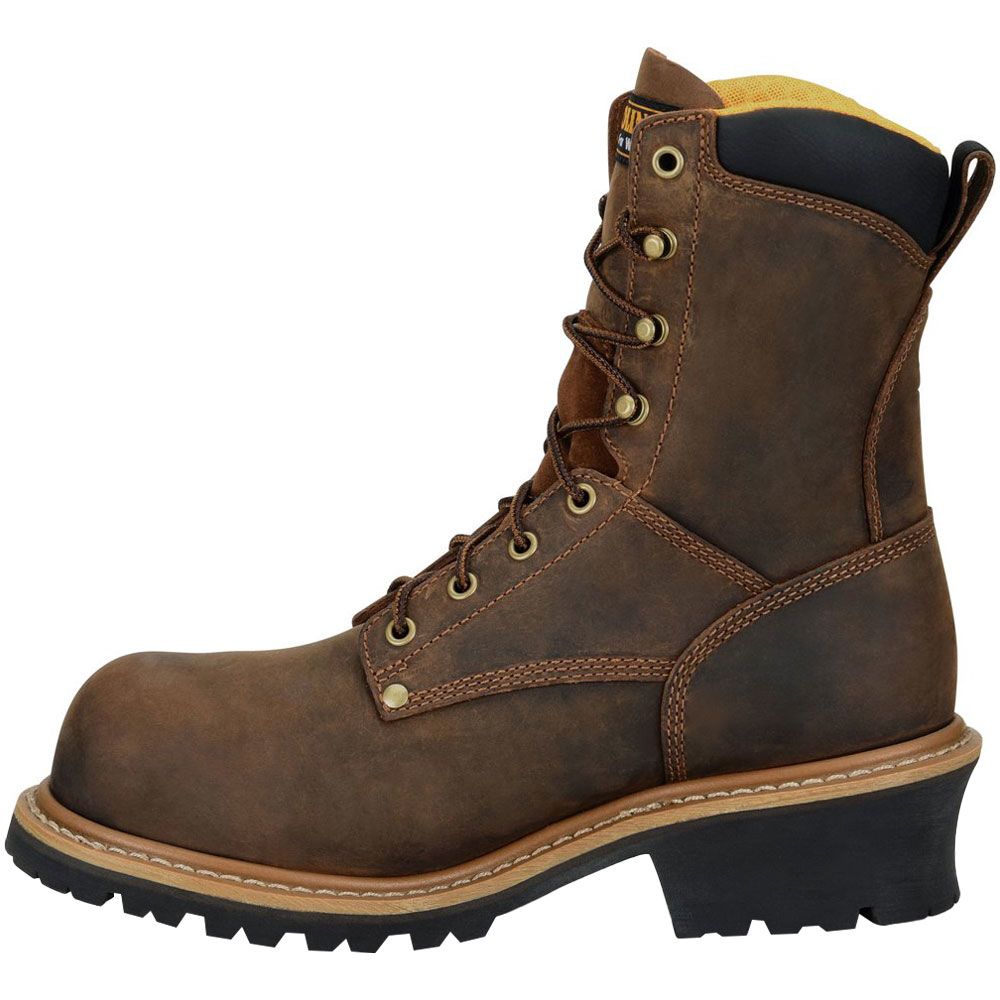 Carolina Ca9853 Composite Toe Work Boots - Mens Dark Brown Back View