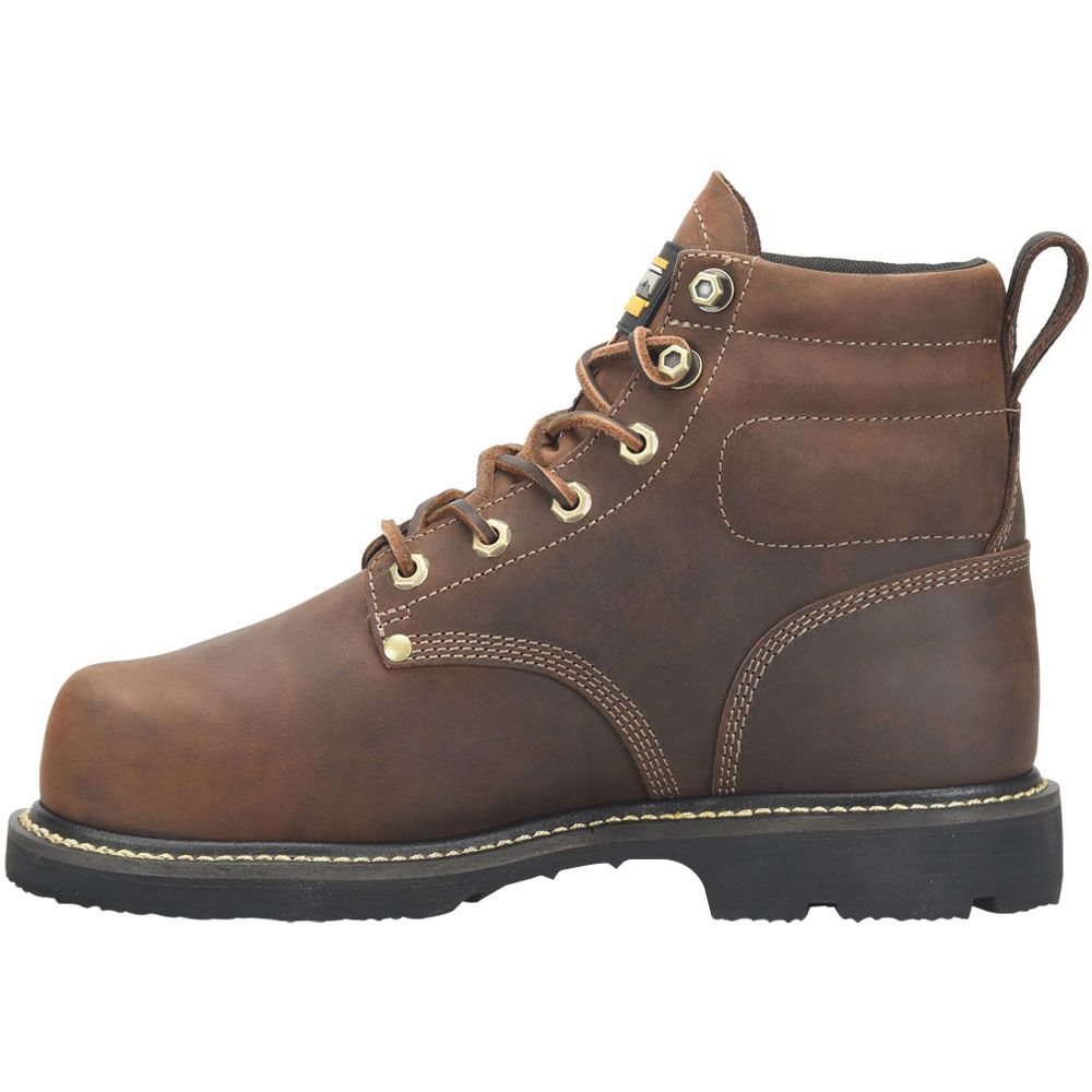 Matterhorn MT2520 Steel Toe Metguard Work Boots - Mens Dark Brown Back View