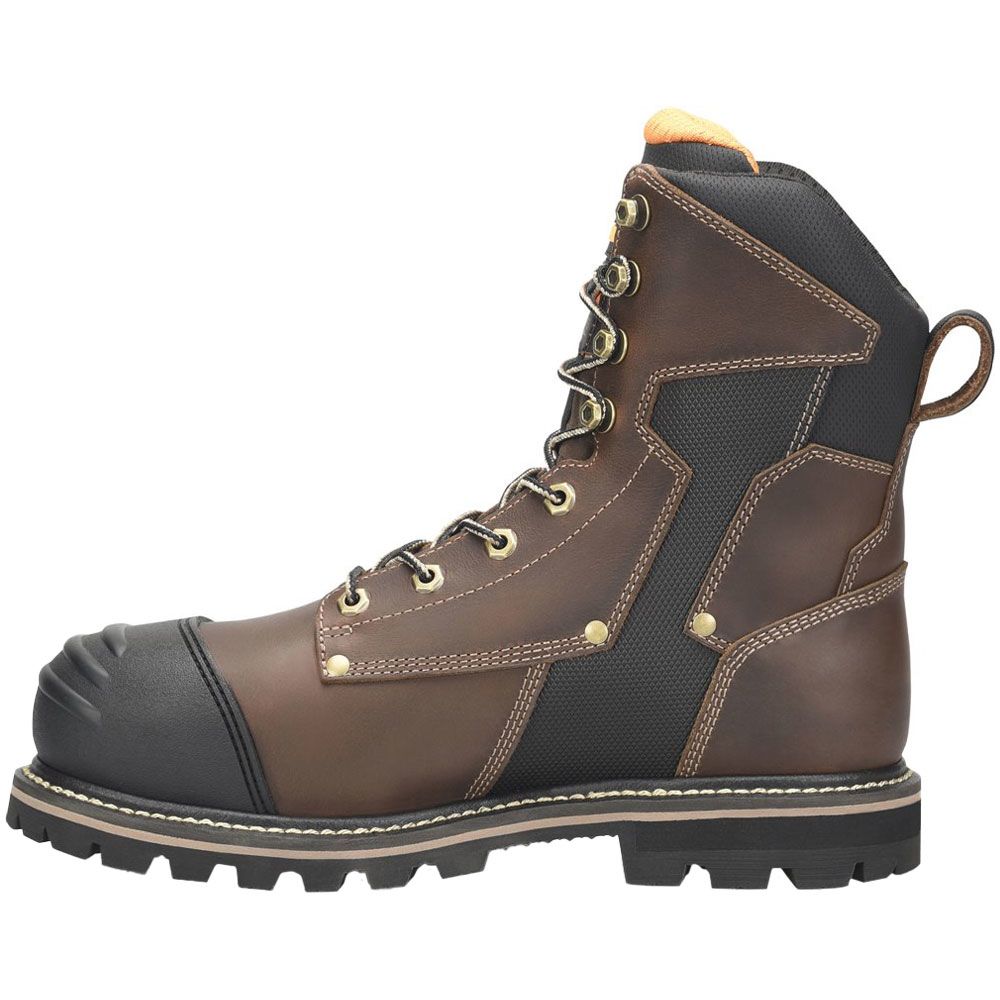 Matterhorn I-Beam MT2548 Mens 8" Met Composite Toe Work Boots Dark Brown Back View