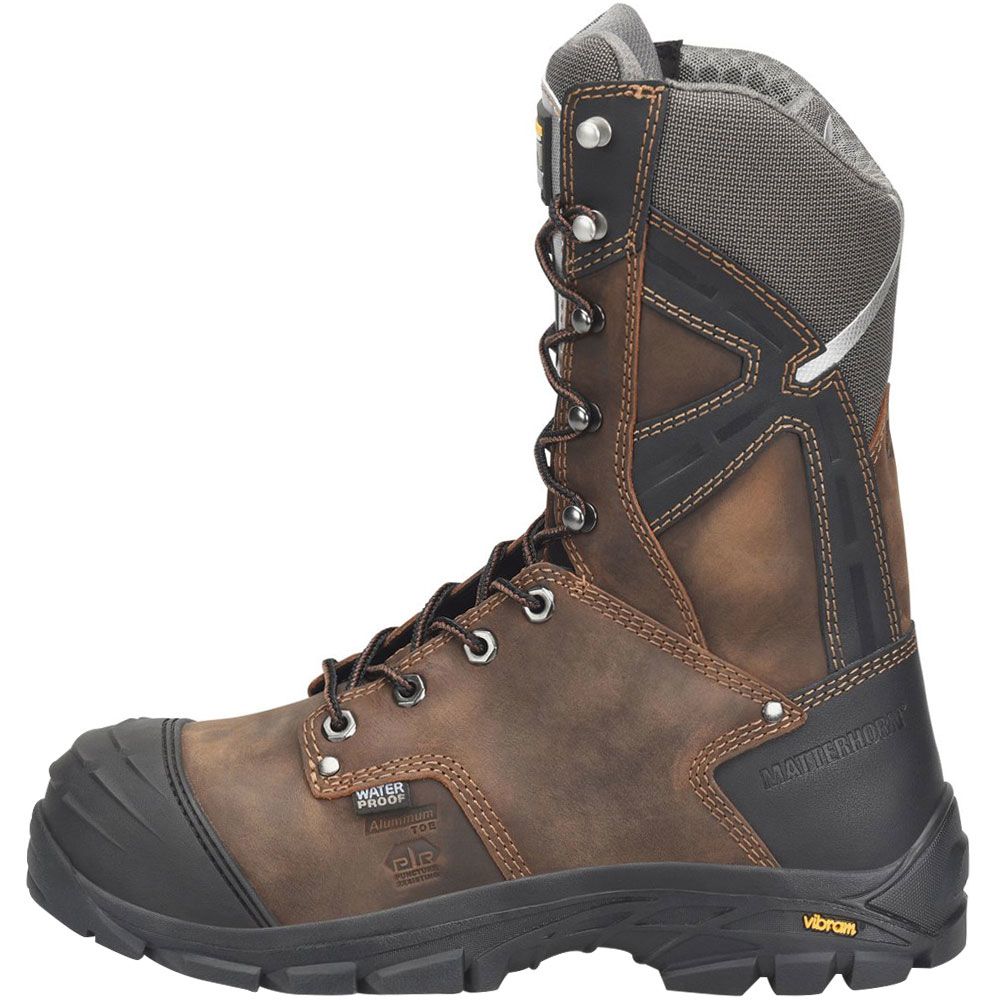 Carolina Matterhorn MT2570 Aluminum Toe Metguard Boots - Mens Dark Brown Back View