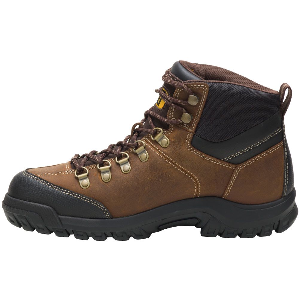 Caterpillar Footwear Threshold Wp Work Boots - Mens Brown Back View