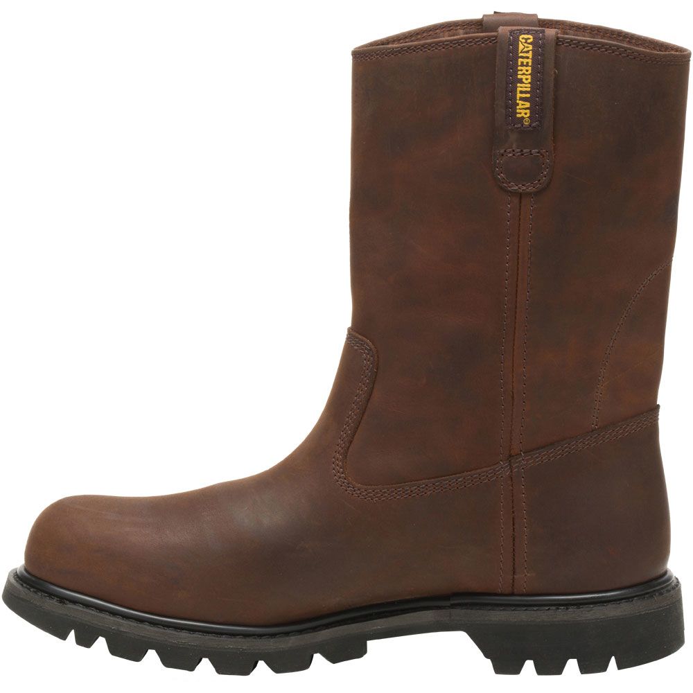 Caterpillar Footwear Revolver Steel Toe Work Boots - Mens Brown Back View